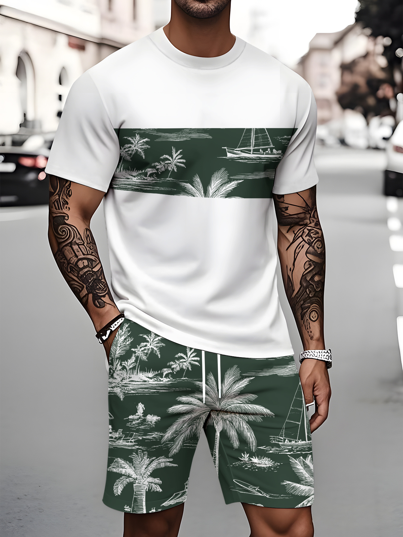 Streetwear Brand Shorts - 2026 Summer Fashion T-Shirt and Shorts