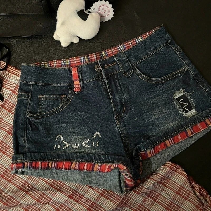 Streetwear Brand Shorts - American Vintage Short Jeans Women Casual