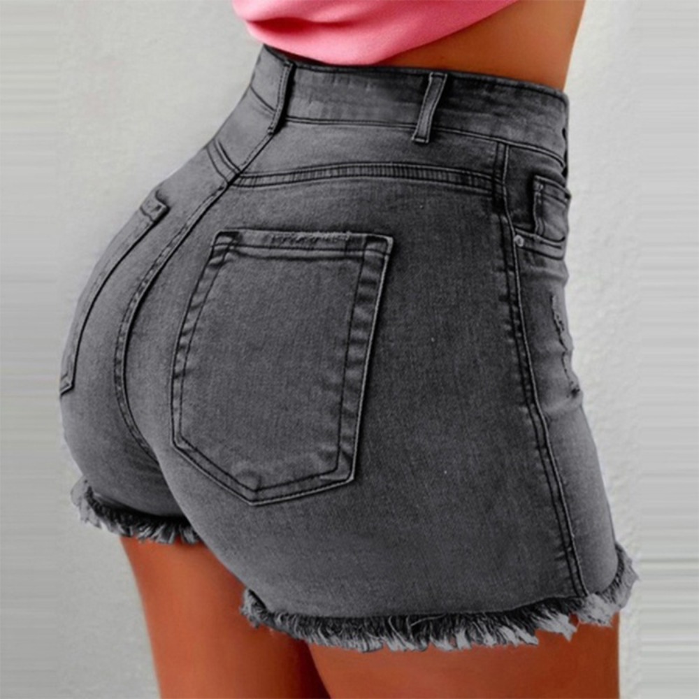 Streetwear Brand Shorts - Women's High Waisted Denim Shorts -