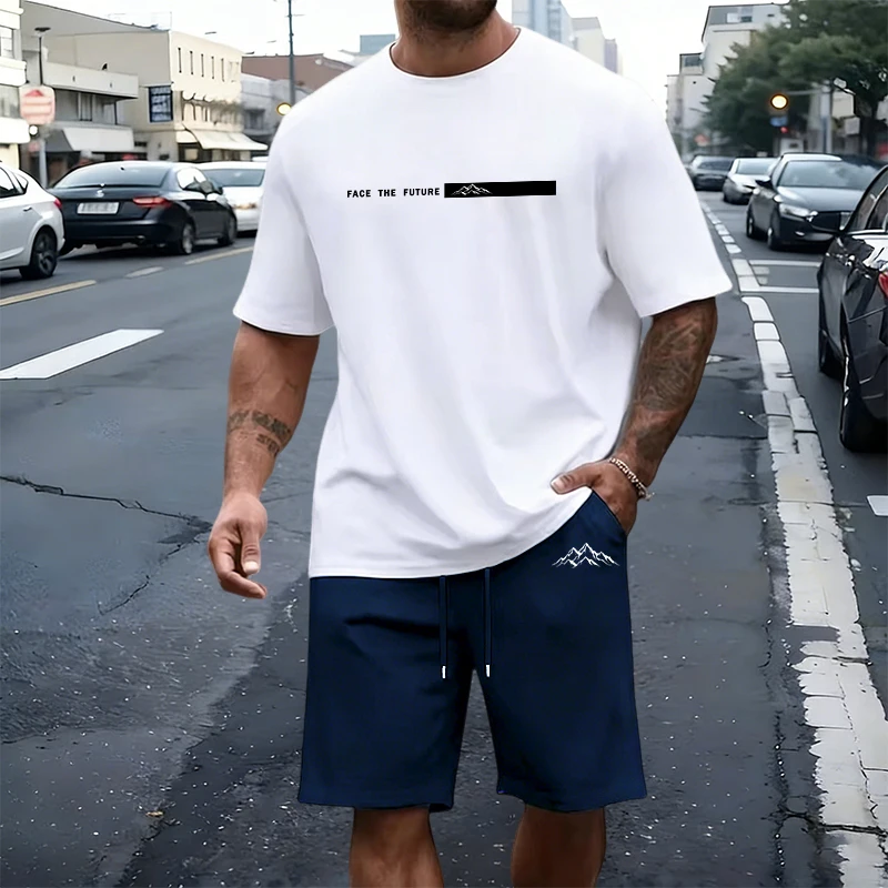 Fashion Mens T-Shirt Tracksuit - Streetwear Brand Shorts avaliação e preço