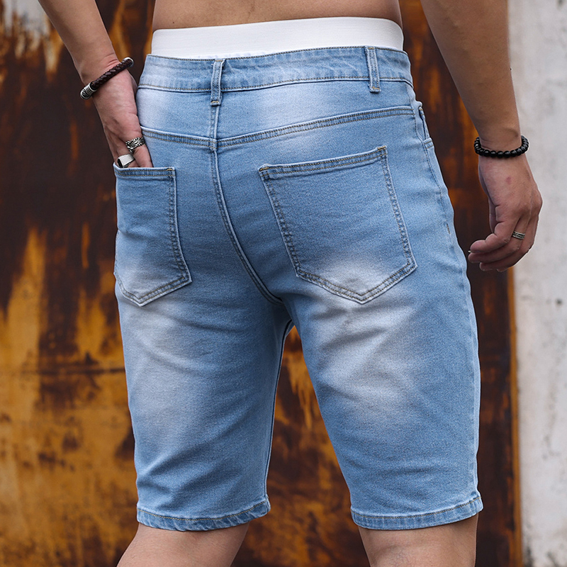 2026 Mens Stretch Denim Shorts - Streetwear Brand Shorts avaliação e preço