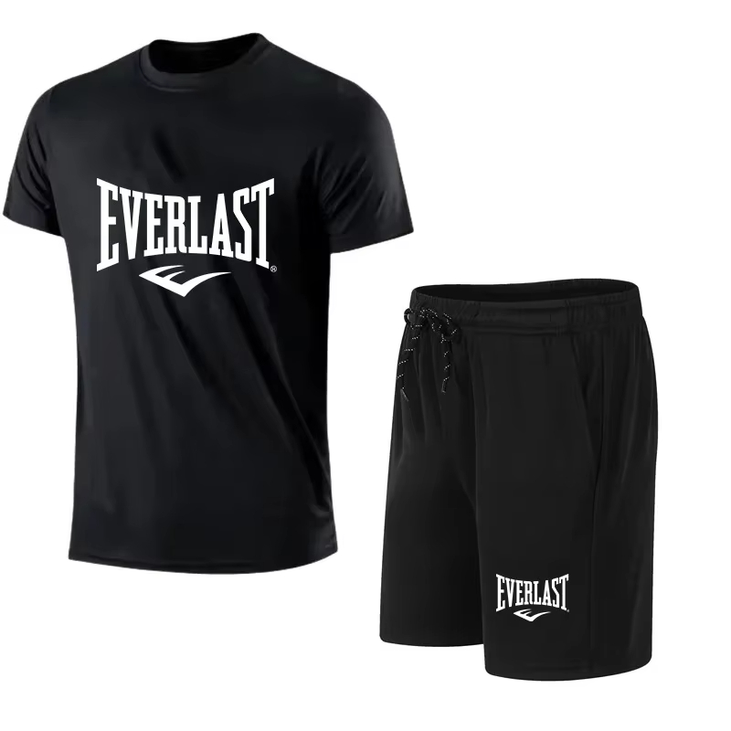 EVERLAST Men's T-shirt + Short - Streetwear Brand Shorts avaliação e preço