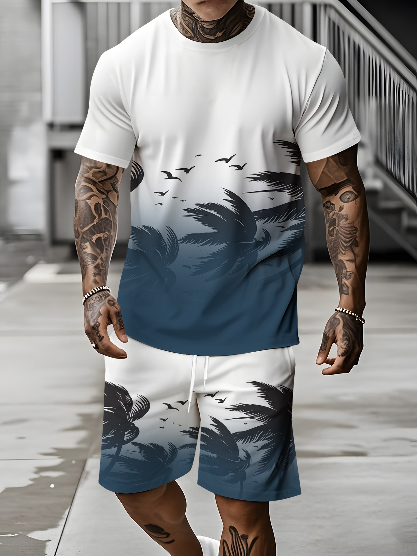 2026 Summer Fashion T-Shirt an - Streetwear Brand Shorts avaliação e preço