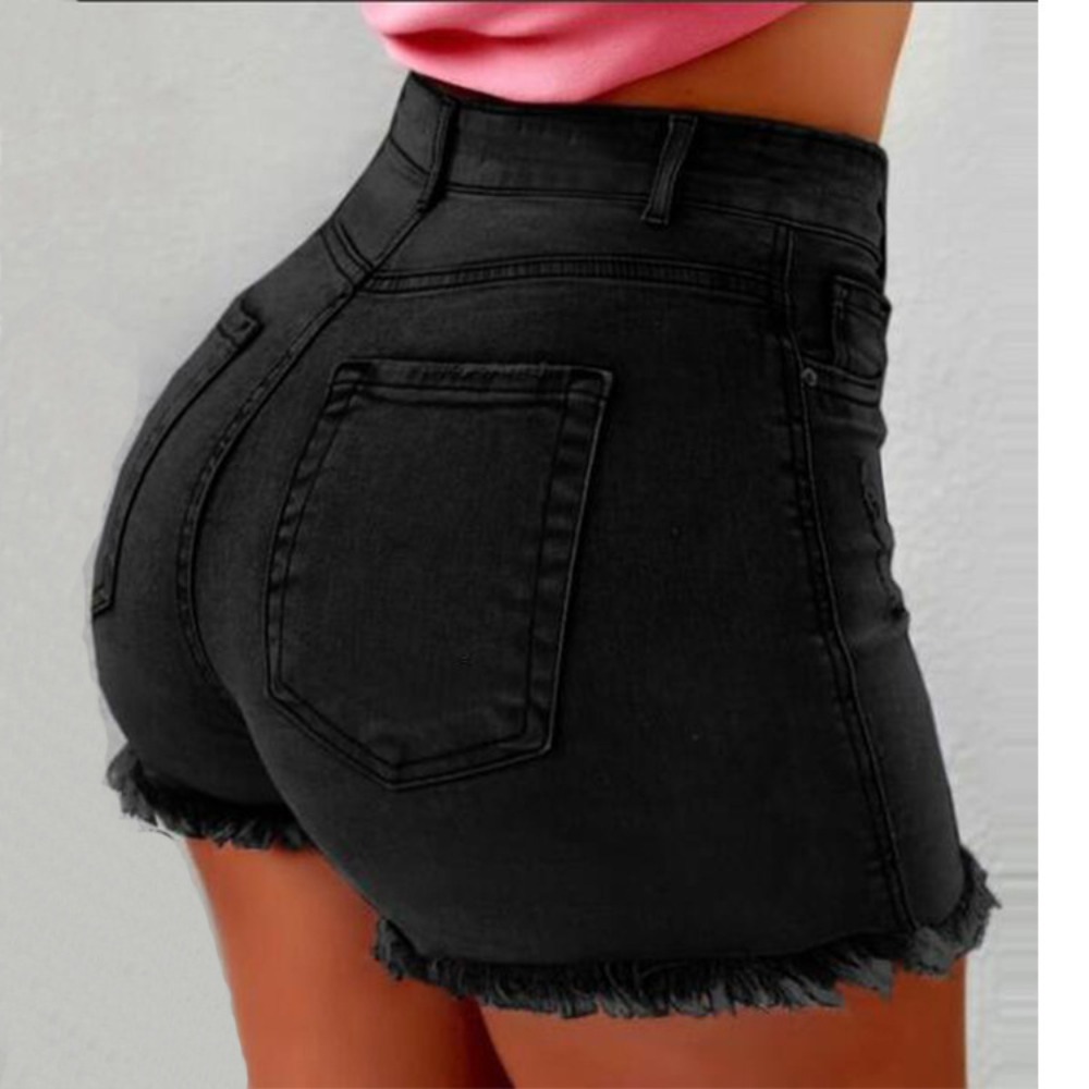 Women's High Waisted Denim Sho - Streetwear Brand Shorts avaliação e preço