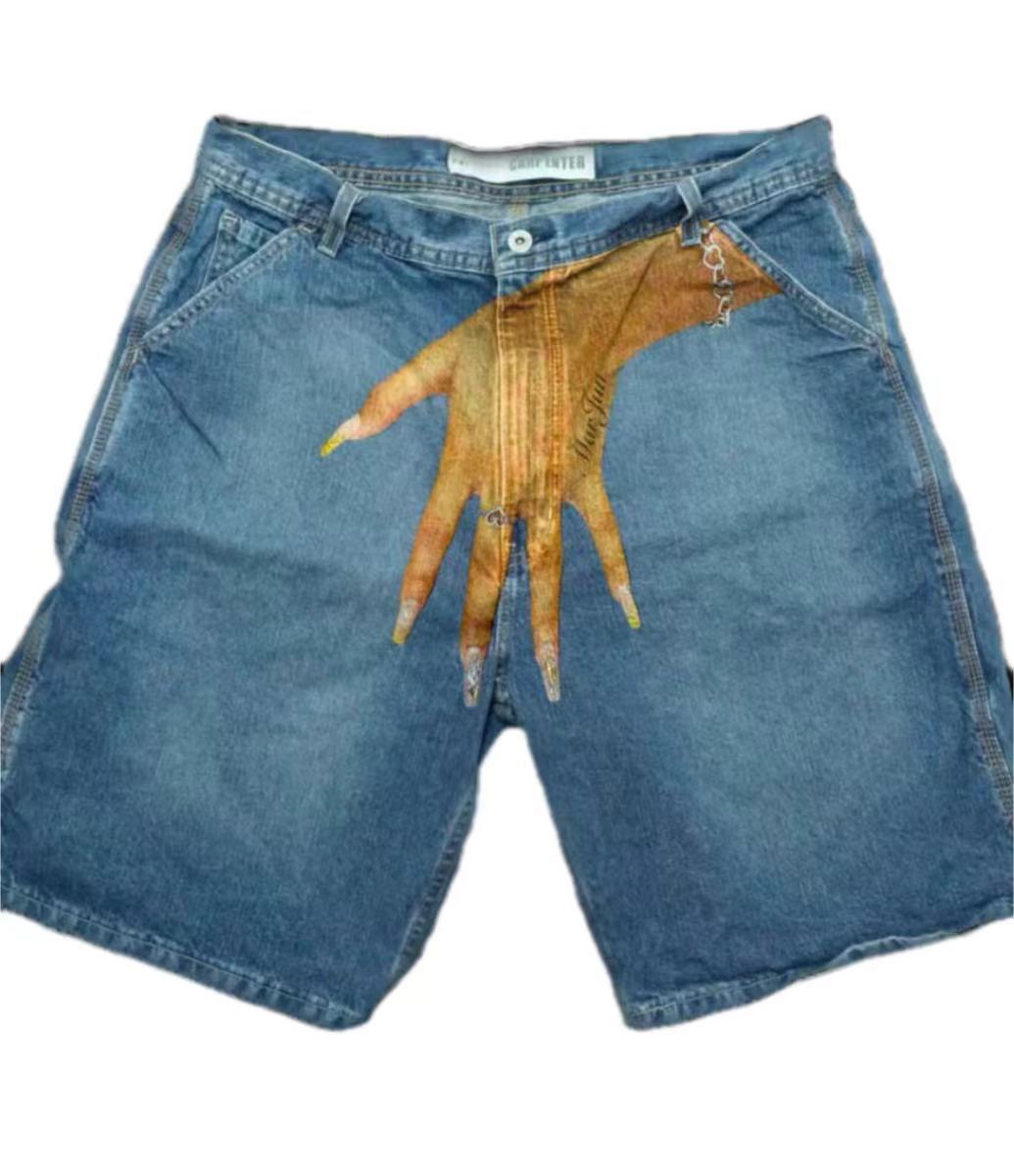 Y2K Baggy Denim Shorts vintage - Streetwear Brand Shorts avaliação e preço