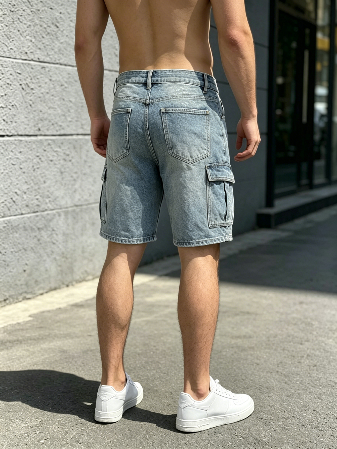Men Workwear Jeans Denim Pants - Streetwear Brand Shorts avaliação e preço