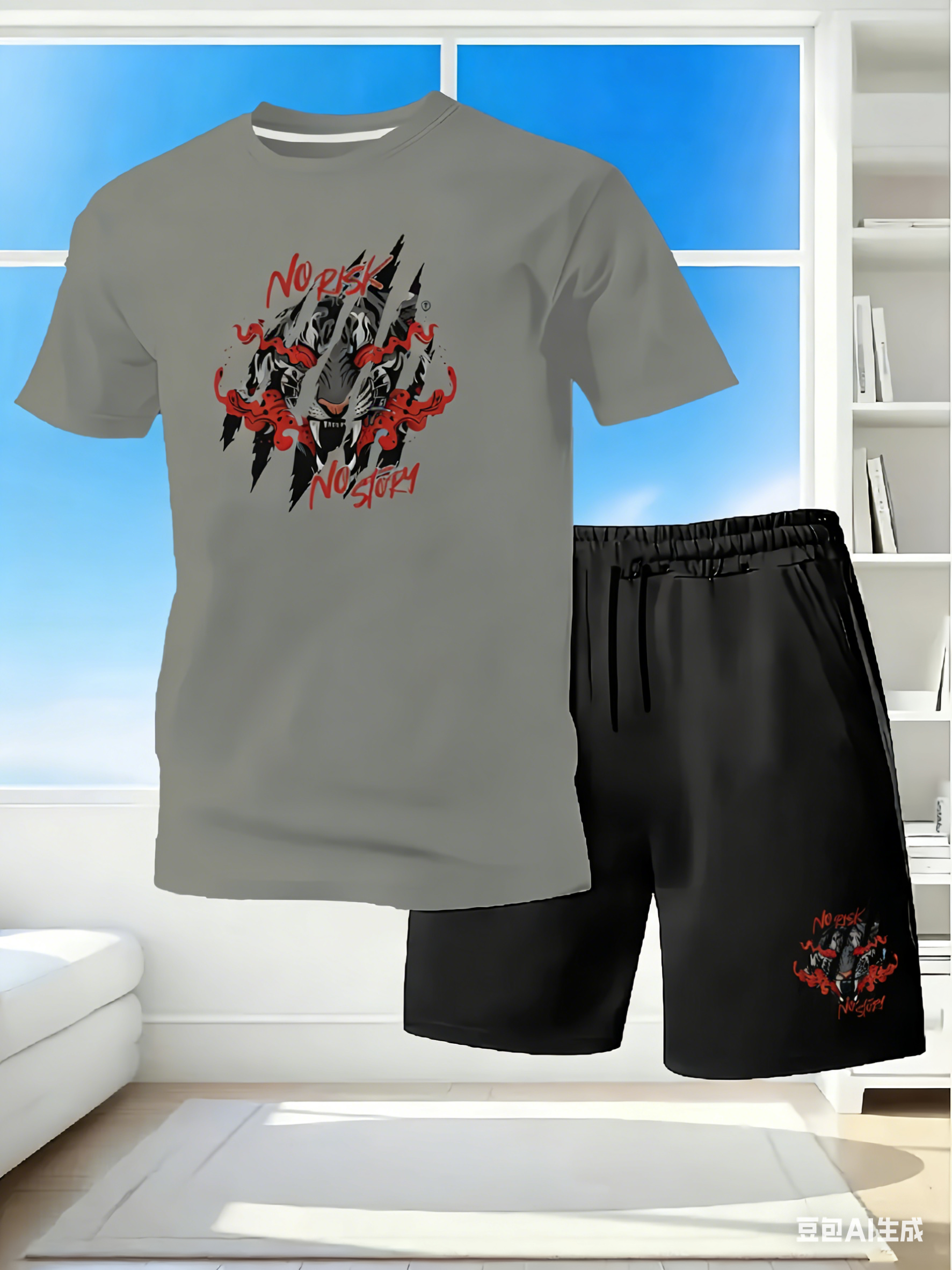 Men's 2Piece Quick Dry Tracksu - Streetwear Brand Shorts avaliação e preço