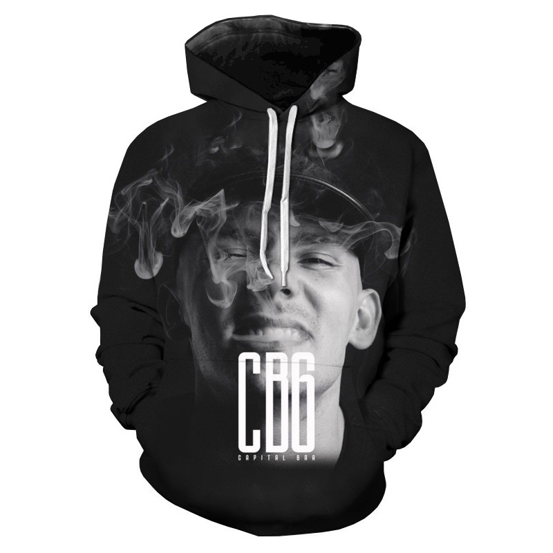 Rapper CB6 Printed Hoodies Men - Streetwear Brand Tracksuit avaliação e preço